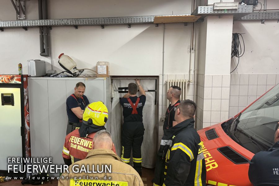 Ausbildung mit der Feuerwehr Mittenwalde